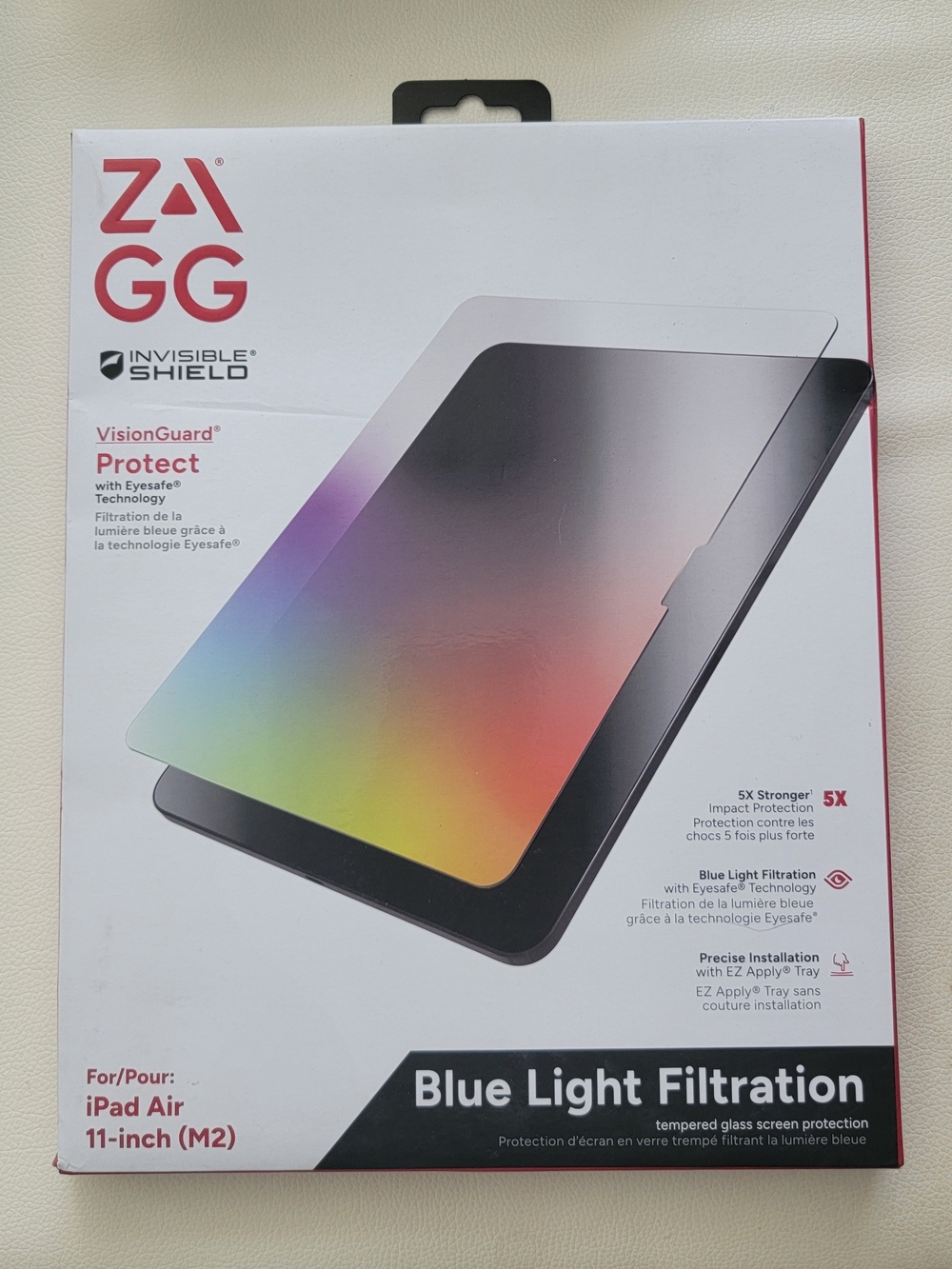 ZAGG VisionGuard Tempered Glass Screen for Ipad Air 11" (M2)